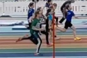 Hannah läuft vorweg